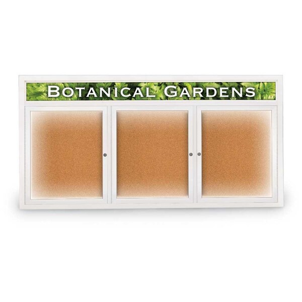 Open Faced Traditional Corkboard, 72x36"